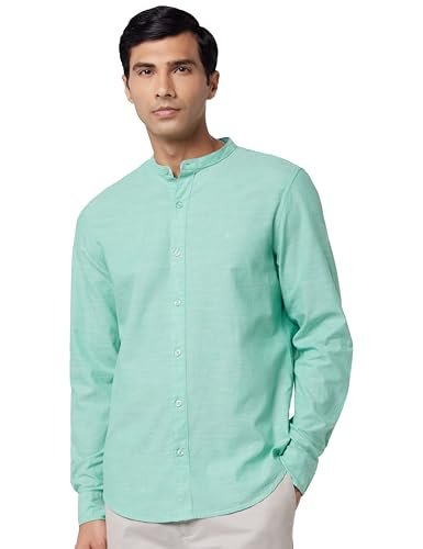 United Colors of Benetton Men’s Slim Shirt (5NS09U008I903_Mint S)