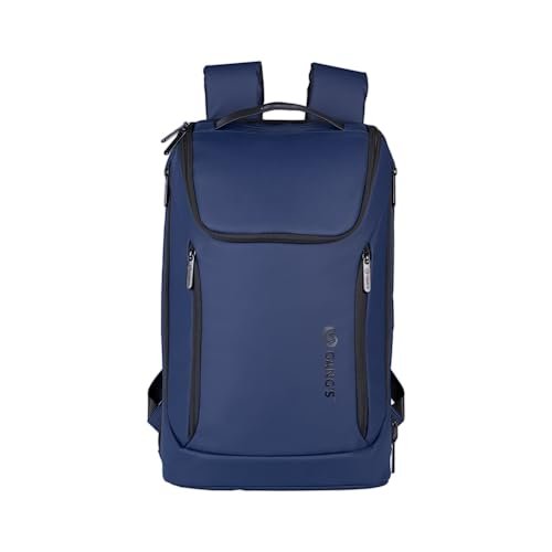 Gang’s The Transit Backpack Water-resistant YKK zipper 15.6″ Laptop Backpack with Outside charging port USB for Work, Travel Backpack for Men and Women – Deep Blue