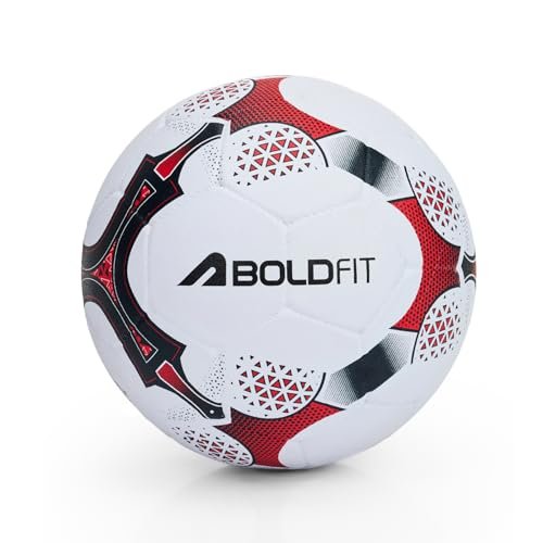 Boldfit Blaze Football Practise Foot Ball Training Match Football Size 5 Original for All Ages Group Rubber Moulded Standard Sports Foot Ball for Ground, Grass, Turf, Outdoor Waterproof