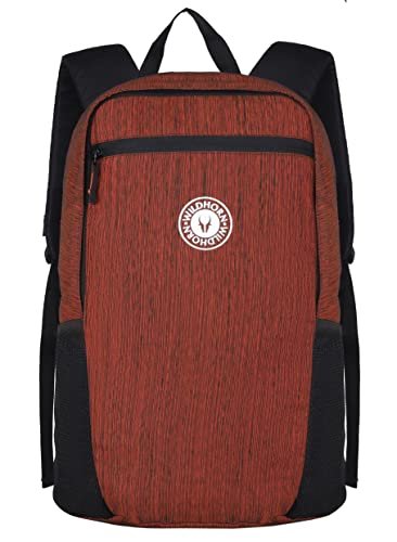 WildHorn Laptop Backpack for Men/Women I Fits upto 15.6″ Laptop I Waterproof I Travel/Business/College Bookbags (015-ORANGE&BLK)