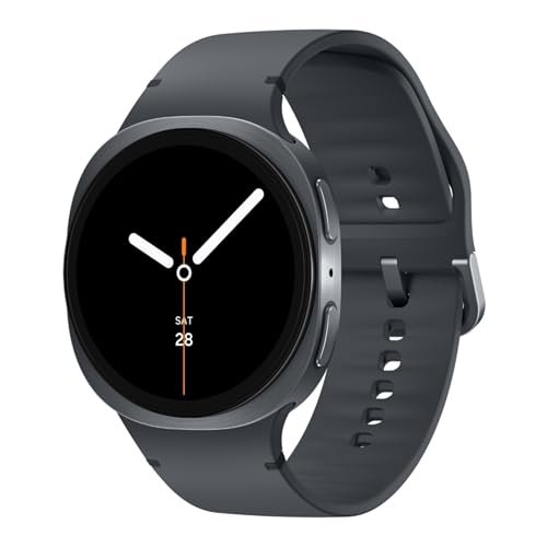 Samsung Galaxy Watch8 (44mm, Bluetooth, Graphite) with 3nm Processor | Dual GPS | Sapphire Glass & Armor Aluminum | 5ATM & IP68 | BP, ECG, IHRN & Vascular Load Monitoring | Anti-oxidant Index