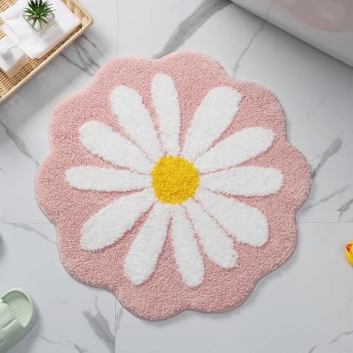 AAZEEM Mat Rugs Non-Slip Abstract Bath Rugs Cute Mat Washable for Tube|Rectangular Door Mat for Home |Drawingroom |Easy Clean Indoor and Outdoor Floor Mat |Super Absorbent |Pink|16″x24″ & 20″x32″ |