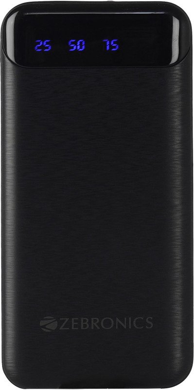 ZEBRONICS 10000 mAh 12 W Slim Power Bank(Black, Lithium Polymer, Power Delivery 3.0 for Mobile, Tablet)