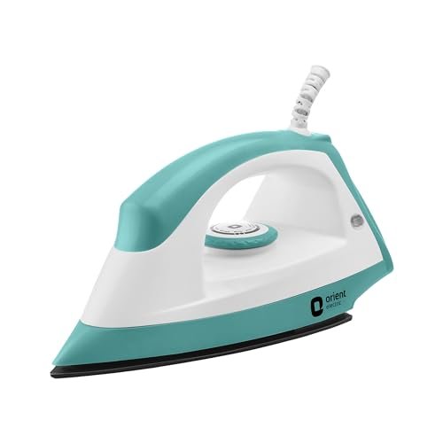 Orient Electric Fabrijoy 1000 Watt Dry Iron for clothes with Weilburger Non Stick Soleplate coating | 5 level safety| 2 Years Replacement Warranty by Orient
