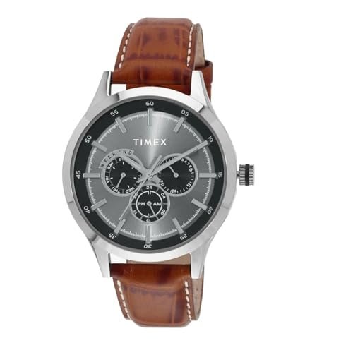 TIMEX Round 43mm Silver Dial Analog Men Watch – TW000T308
