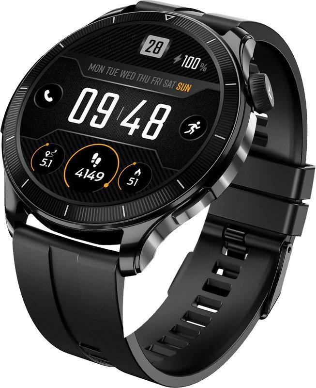 boAt Chrome Eon Smartwatch(Active Black Strap, Free Size)