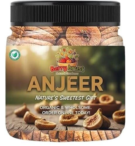 RAJVEER ENTERPRISES Premium Anjeer Natural Dry Fig for Healthy Snacking, Dried Anjeer for Dieting & Breakfast | Rich Source of Fibre Calcium, Iron Minerals | Perfect for Giftings (500g)