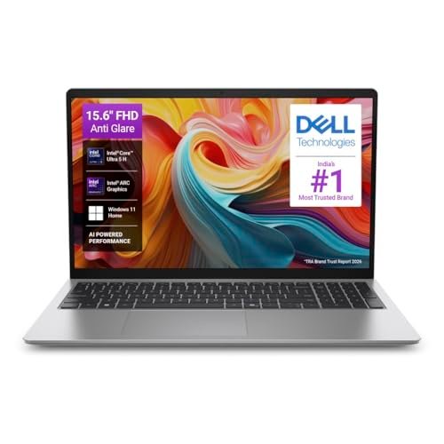Dell 15 AI Powered Laptop, Intel Core Ultra 5 225H, 8GB DDR5 RAM, 512GB SSD, 15.6″ FHD Anti-Glare Display, Intel Arc Graphics, Backlit Keyboard, Dedicated Copilot Key, Silver, Win11 Home + MSO H&S’24