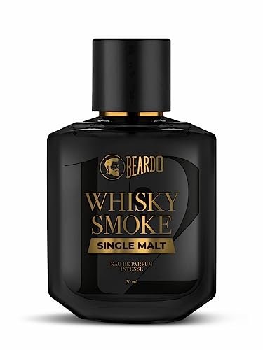 BEARDO SINGLE MALT Whisky Smoke Perfume For Men, 50Ml | Intense Eau De Parfum – Highly Concentrated | Spicy, Woody – Oudh – Luxury Perfume | Gift For Husband | Gift For Boyfriend