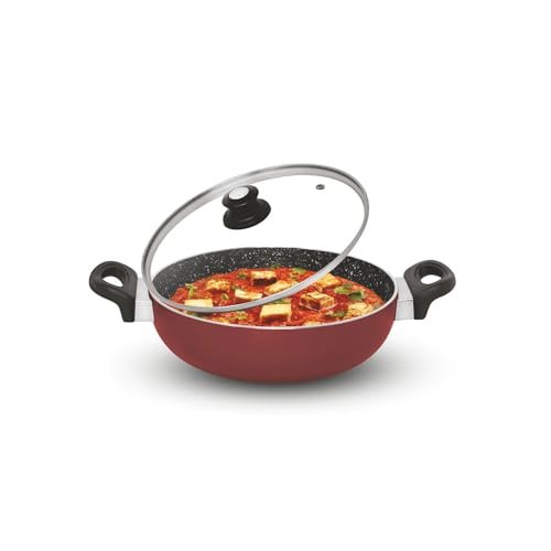Signoraware Perfecto 4 Coating Non Stick Kadhai 24cm | Gas & Induction Compatible | Low-Oil Cooking | Ergonomically Designed | Ideal for Frying, Sauteing or Preparing Rich Curries (2.5 LTR | Steel)