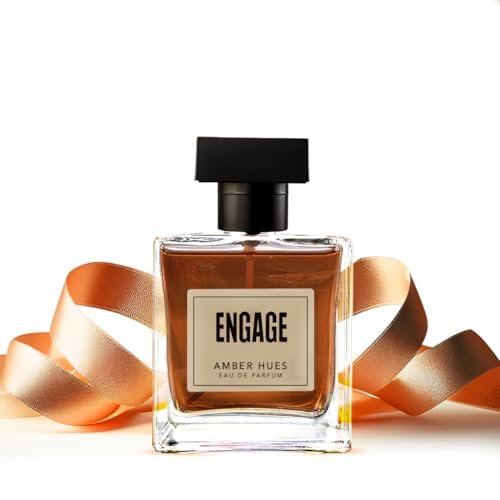 Engage Amber Hues Eau De Parfum for Men 100ml | Long Lasting EDP| Premium Perfume|Amber, Warm, Woody| Skin Friendly| No Paraben | No Silicones| Dermatogically Tested| Gift for Man