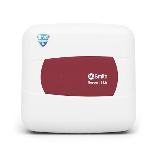 AO Smith Vertical Water Heater (Geyser) Rust-proof outer Body|High Energy Efficiency|Suitable High-rise Buildings Wall Mounting|8 Bar High Pressure rating