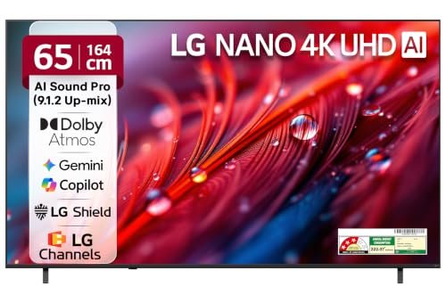 LG 164 cms (65 inches) U8 AI Series 4K Ultra HD (3840 x 2160) Smart webOS LED TV 65NU870BPLA 2026