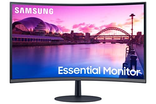 Samsung 27-Inch(68.6cm) FHD 1000R Curved LCD Monitor, VA, 75 Hz, Bezel Less Design, AMD Freesync, Speakers, DP, HDMI, Audio-in Port (LS27C390EAWXXL, Black)