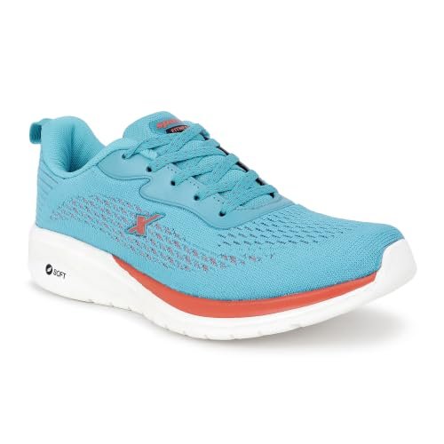 SPARX Sports Running Shoes for Women – Lightweight Breathable Lace-Up Athletic Shoes with Cushioned Comfort, Shock Absorption, Durable Grip, Flexible Sole & Everyday Walking Performance Blue