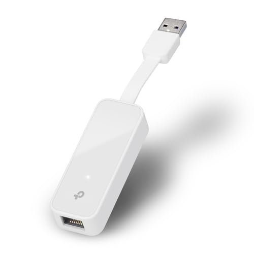 TP-Link UE300 USB 3.0 to RJ45 Gigabit Ethernet Network Adapter | for Ultrabook, Chromebook, Laptop, Desktop | Plug & Play | Foldable and Portable Design | Up to 1000 Mbps High-Speed Data Transfer