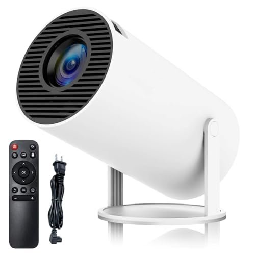 Portable Mini Projector, 4K 1080P Full HD Projector, Support Video Projector, WiFi 5G BT 5.0, Cinema Projector 180° Can Be Rotated, Android 11, Compatible with TV Stick/Windows/iOS/Android for Kids and Adults.
