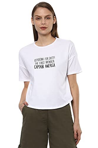 Van Heusen Woman Women Solid Regular fit Top(VWCTURGBT61485_White_XL)