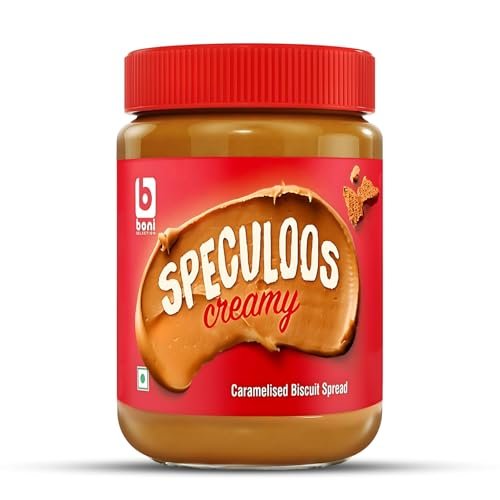 Boni Speculoos Creamy Biscuit Spread – 400g | Caramelised Biscuit Spread | Made in Belgium | Vegan | For Bread & Snacks (Pack of 1)
