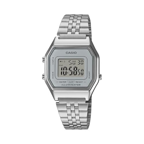 Casio Vintage LA680WA-7DF Digital Clear Dial Women (D409)