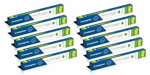 Crompton Laser Ray Neo 1 Feet 5W LED Batten| Energy Efficient Batten for Home | Cool Daylight | Pack of 10