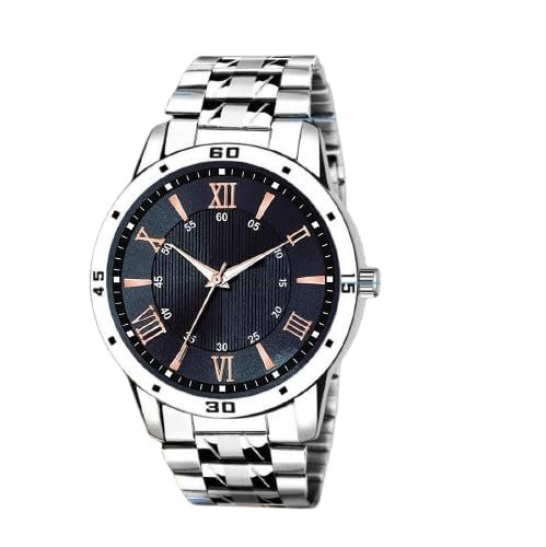 SKMIE Men’s Elegant Everyday Wrist Watch with Premium Dial and Stainless Steel Construction