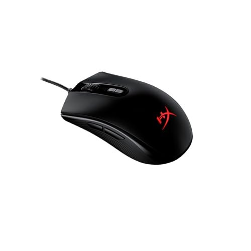 HyperX Pulsefire Core RGB USB Gaming Mouse, Up to 6200 DPI, Pixart 3327 Optical Sensor, 87gm Lightweight, 20Mn Clicks, 7 Programmable Buttons, 1K Hz Polling Rate, 24 Months Warranty – Black [4P4F8AA]
