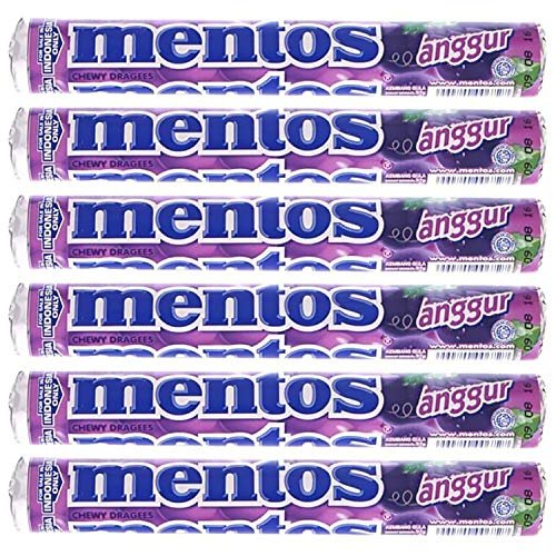 Mentos Grape Roll, 6 X 29 Gram