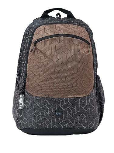 Wiki Stylish Unisex Backpack 2 Durable & Lightweight backpack for Men & Women | Backpack for Office, Gym, Travel (31.5 Litre, Black)