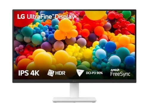 LG 27US500 68.4 cm (27 Inch) Ultra HD 4K (3840×2160) IPS Monitor with 60Hz, 5ms (GtG) HDR10, Flicker Safe, Reader Mode, 2xHDMI, Anti-Glare, 3-Side Virtually Borderless Design, DCI-P3 90% (Black)