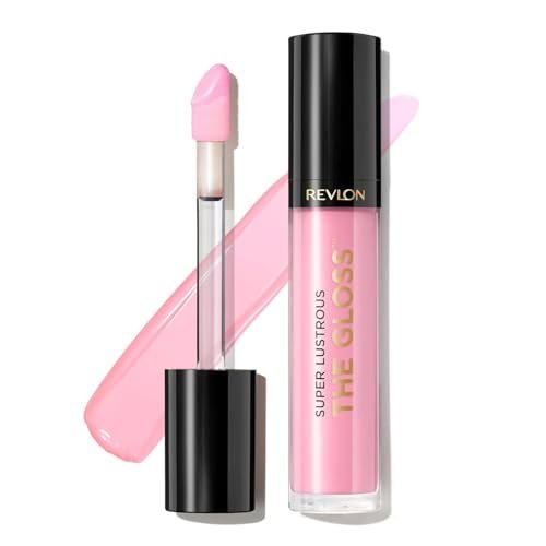 Revlon Super Lustrous The Gloss, Non-Sticky, High Shine Glossy Finish, Lightweight Moisture Enriched With Agave, Moringa Oil Capuacu Butter – Sky Pink(207), 3.8ml