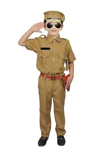 Chandrika Kids Police IPS Costume Dress For Boys (3-4 Years)