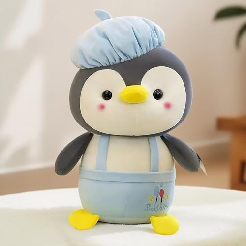 Babique Cap Penguin Plushie Stuffed Plush Teddy Bear Soft Toy |Ideal for Birthdays & Special Occasions Girls/Boys, Baby Kids -Blue(25 Cm)