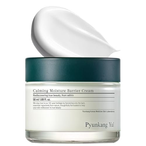 [PKY] Pyunkang Yul Calming Moisture Barrier Cream Instantly Soothes Sensitive Skin, Hyaluronic Acid & Ceramide for Hydration, Vegan, Korean Skincare (50ml)
