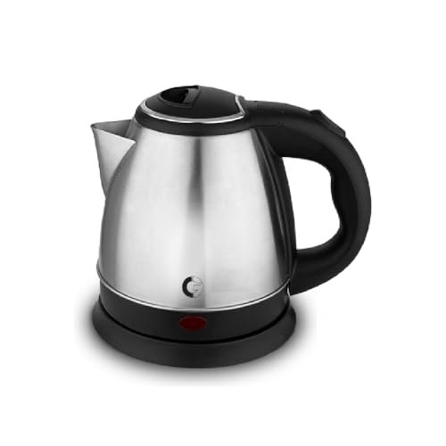 CG – EKSS12 SS 1.2 Ltr Electric Kettle 1350W with Dry Boil Protection, Auto Cut Off, Cool Touch Ergonomic Handle, Double Wall Insulation, 2Yr Replacement Manufacturer Warranty – Black