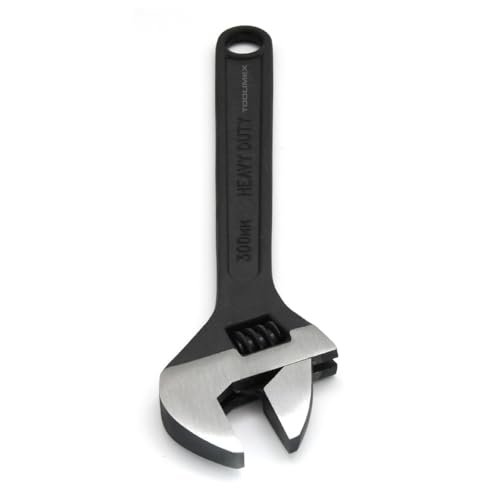 REnterprises Adjustable Wrench Drop Forged Carbon Steel Black Finish Rust Proof Extra Wide for Comfortable Grip | Easy Adjustment of Screws, Fully Hardened for Better Strength & Durability (6″ Inch)