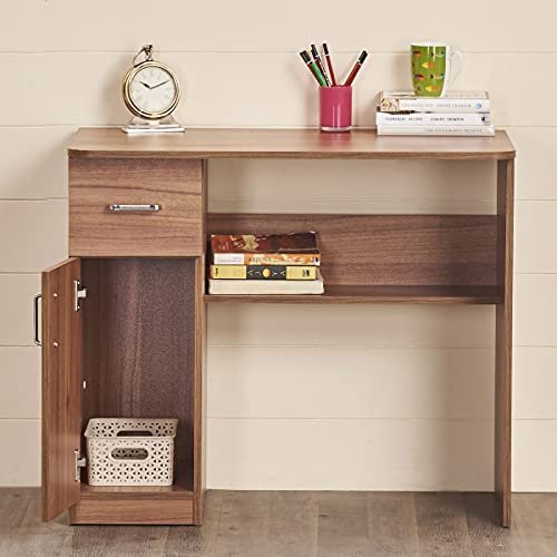 Home Centre | Quadro NXT Cosco Study Desk | Engineered Wood, Melamine Finish | Walnut