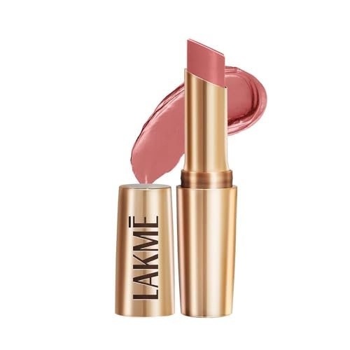 Lakme Powerplay Priming Matte Lipstick, Smooth Matte Finish, Lightweight Lipstick, Smudgeproof, Lasts 16hrs, Hydrates Lips, Blushing Nude, 3.6g