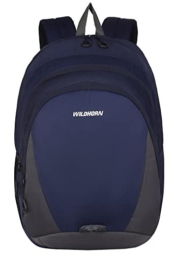 WildHorn Laptop Backpack for Men/Women I 34 L Capacity I Waterproof I Fits upto 15.6 inch Laptop (BLUE&GREY)