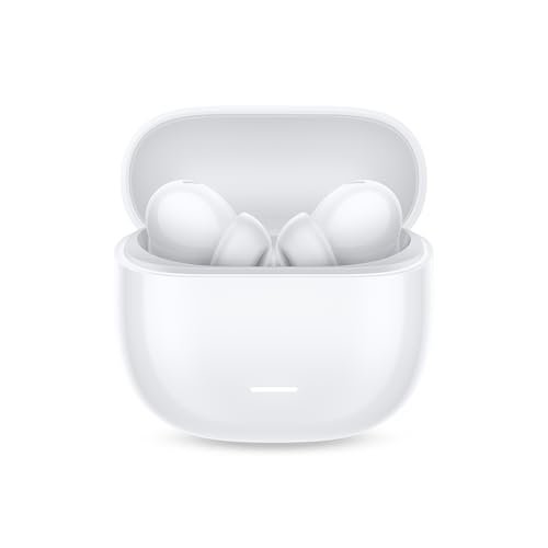 Redmi Buds 5C Bluetooth TWS in Ear Earbuds,Up to 40Db Hybrid Noise Cancellation,Quad Mic,Custom Eq,10Mins Charge for 2Hours Life,Up to 36Hrs Playback,Gaming TWS|Bass White