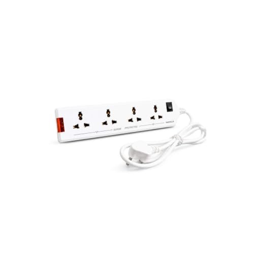 Havells 4 Way Extension Board With Surge & Spike Protection|For Power Requirements Up To 1440W |1.5 Mtr ISI Certified Copper Wire| LED Indicator | Rating -6A, 240V | Home & Office Use, 10 Volts