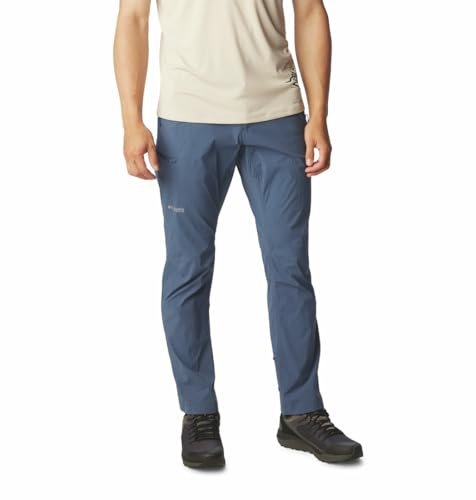 Columbia Men Navy Blue Omni Shield Wanoga Lightweight Hiking | Trekking | Camping | Safari Pant, 36