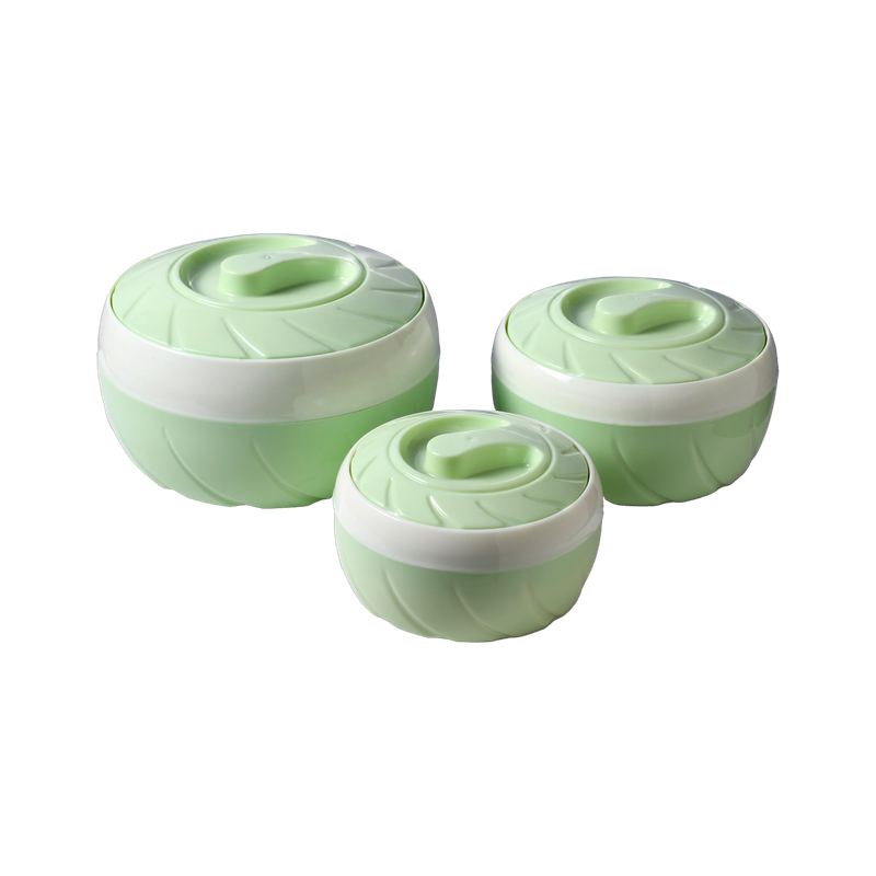 Flipkart SmartBuy Inner Stainless Steel Thermoware Casserole Pack of 3 Thermoware Casserole Set(3300 ml)