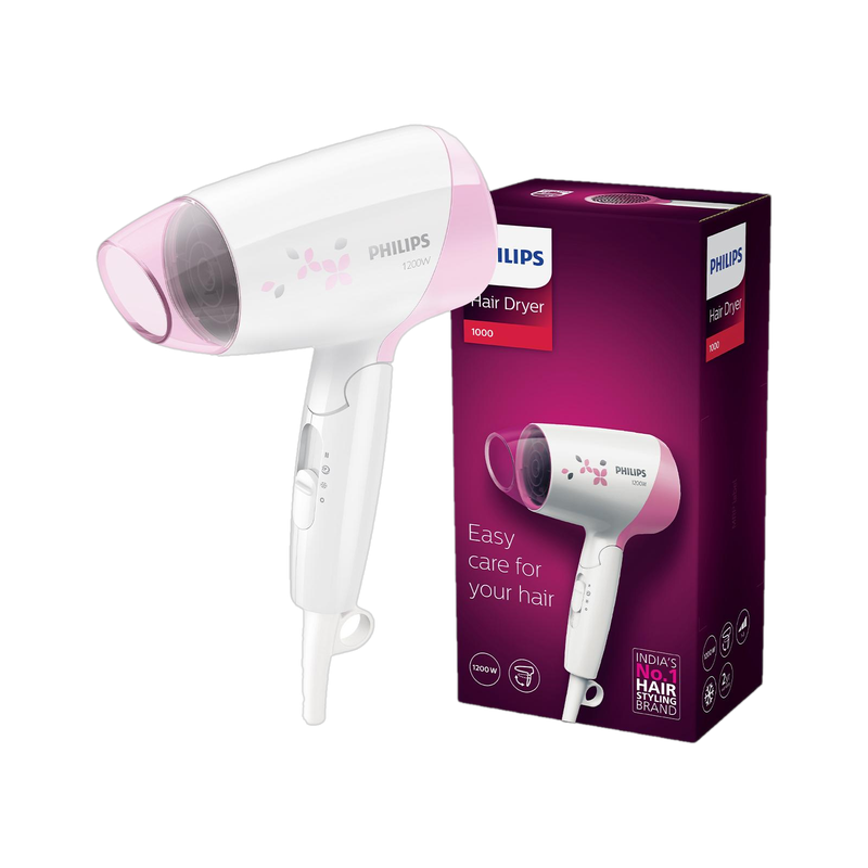 PHILIPS HP8120/00 Hair Dryer(1200 W, White, Pink)
