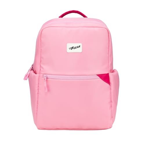 F Gear Cannes 12L Laptop Backpack|Premium, Soft Touch, Lightweight & Durable|Laptop & Tablet Sleeves|3 spacious compartments & 2 Pockets|Ideal for Office, Daily Use & Travel (Rose Pink)