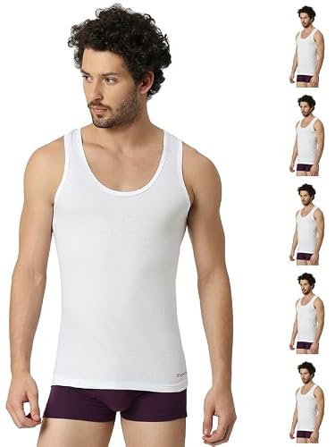 VIP Frenchie Oxy Round Neck Men’s Cotton Vest (Pack of 6-85Cm)