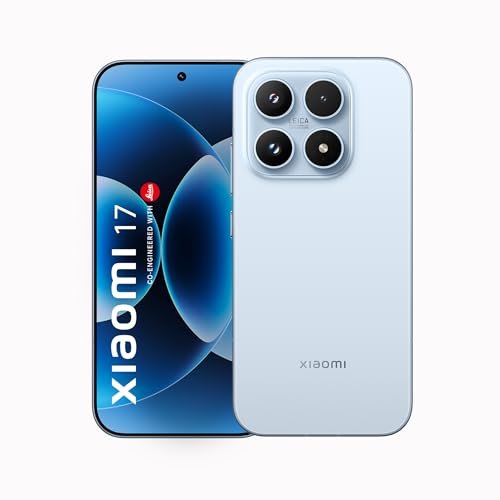 XIAOMI 17 (12GB/512GB)|50MP Leica Triple Camera|Snapdragon 8 Elite Gen 5|6.3″ CrystalRes 1-120Hz AMOLED|6330mAh Battery|100W HyperCharge HyperOS 3|3500nits Display| Ice Blue Edition