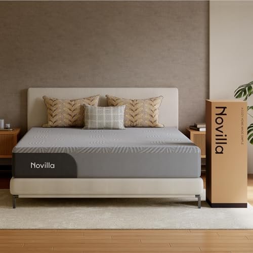 Novilla Mattress Gel Memory Foam 8 Inch Cooling Comfort Queen 10 Year