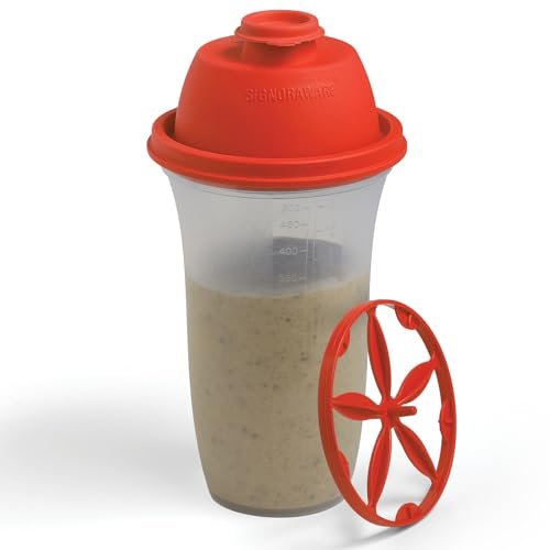 Signoraware Shake N Shake BPA Free Plastic Bottle (500ml | Red)