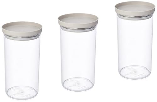 Aristo 103 Airtight Breeza Round Container For Kitchen Storage, Plastic Boxes For Storage, Kitchen container 1250ml – Set of 3 Color May Vary